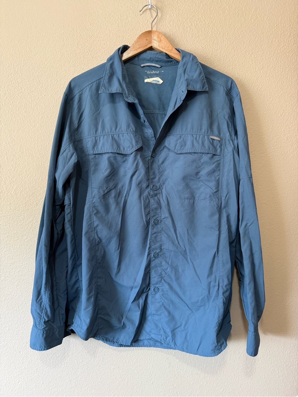 Columbia Men's Lightweight Blue Shirt Jacket